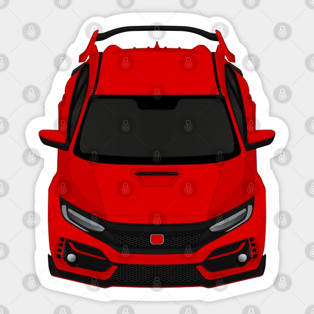 Civic type R Red Sticker by VENZ0LIC